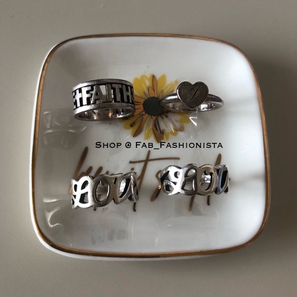 James Avery Retired Ring Bundle 3 rings - Picture 3 of 3